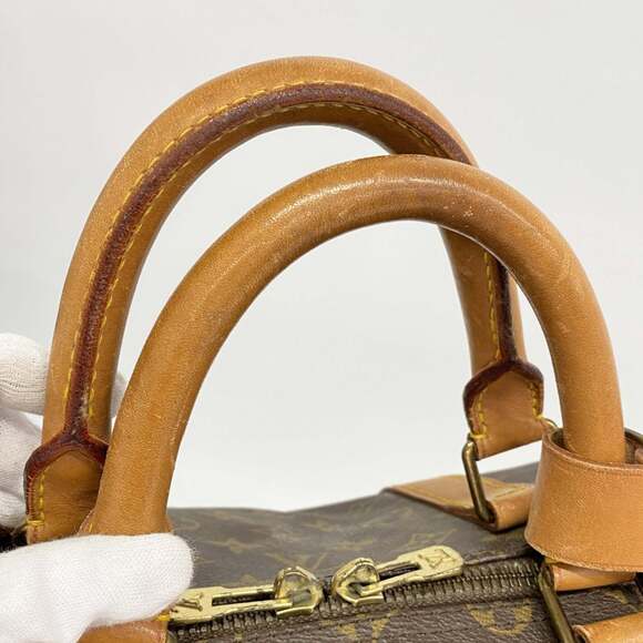 LOUIS VUITTON Brown Monogram Keepall 55 Boston Bag - Picture 8 of 12